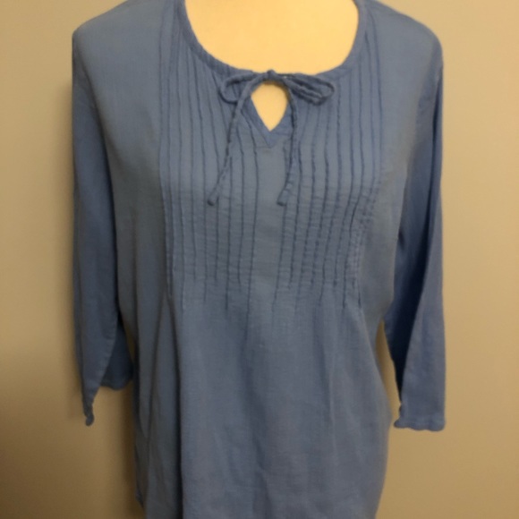 Appleseed's Tops Set Of Two Appleseeds 34 Sleeve 0 Cotton Blouses